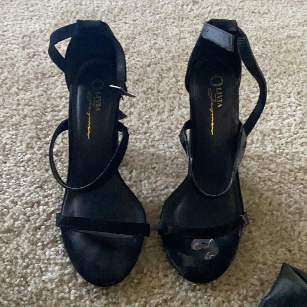 Sexy Black open toe heels